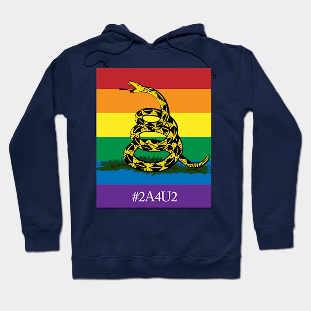 Rainbow Gadsden 2A4U2 Hoodie by Operation Blazing Sword